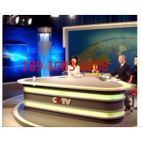 播音桌新聞播音臺校園演播桌可定制異型播音臺錄音臺采編中心融媒體播控桌