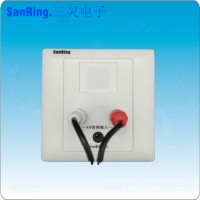 深圳廠家供應(yīng)SanRing多人病房電視伴音音頻接線盒TS-J
